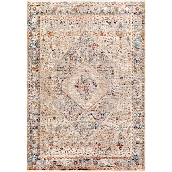 Arya Dark Red Traditional Medallion 2 ft. x 3 ft. 3 in. Area Rug