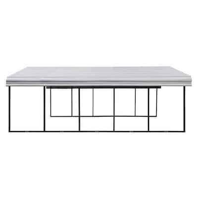 20 ft. W x 24 ft. D Galvanized Steel Carport, Car Canopy and Shelter