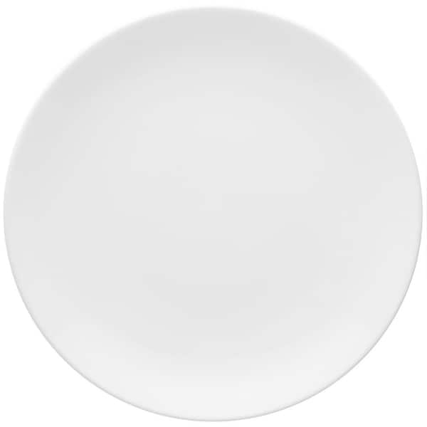 Manhattan Comfort 11.22 in. Coup White Dinner Plates (Set of 12)