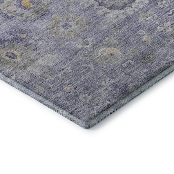 Mayfield Premium Machine Washable Abstract AMF1371 Lavender 8 ft. x 10 ft. Area Rug