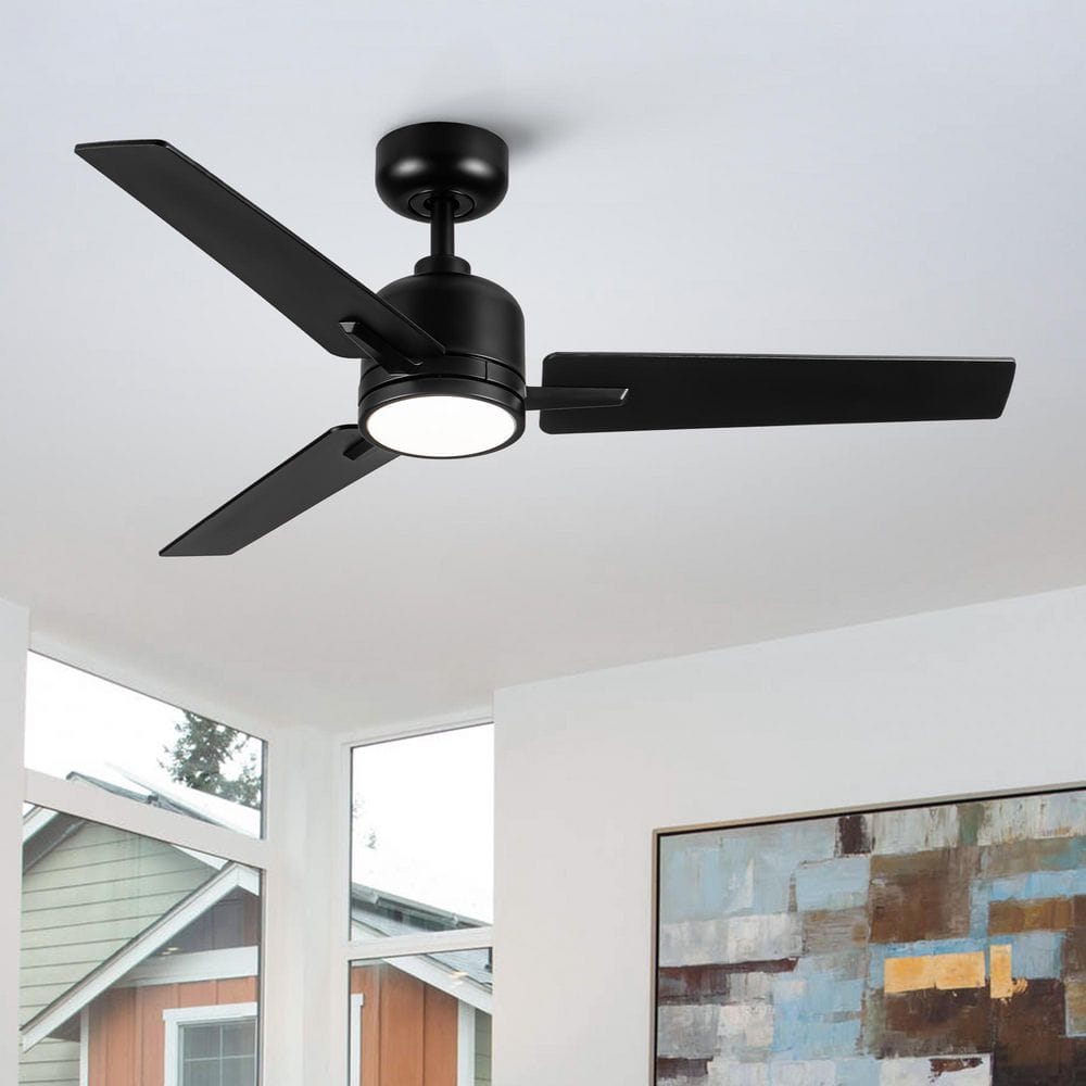 Kaleido 48 in. Indoor Matte Black Standard Ceiling Fan with Light and Dual-Finish Blades price history on PriceWatchPro