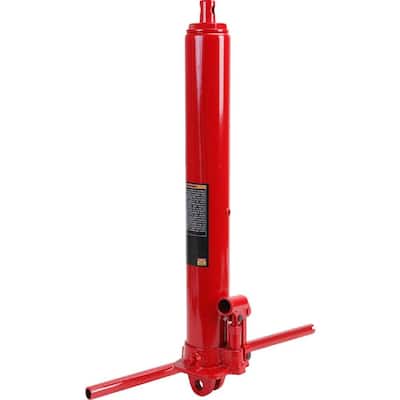 BIG RED A41417R Hydraulic Long Ram Jack with Single Piston Pump and Clevis Base 3-Ton (6,000 lbs.) Capacity, Red