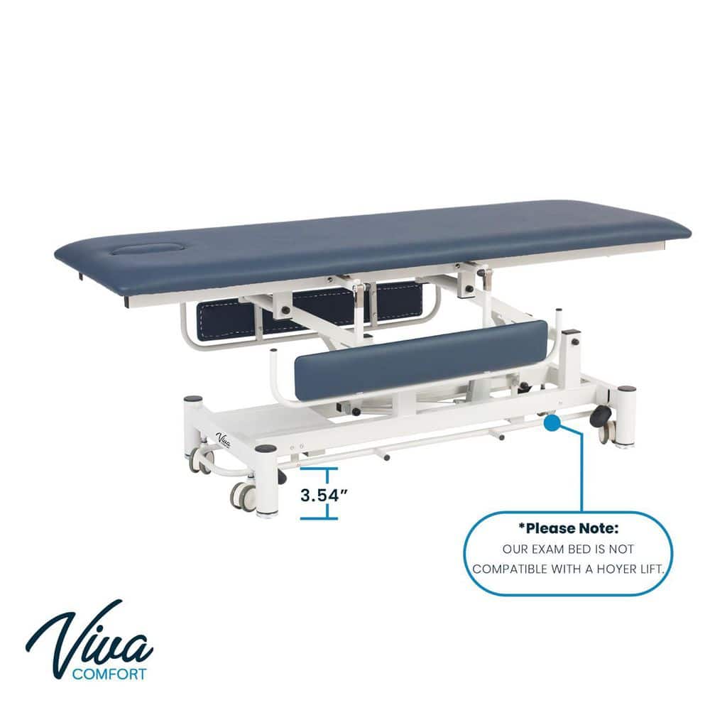 Industrial Rectangular Leather and Steel Adjustable Table