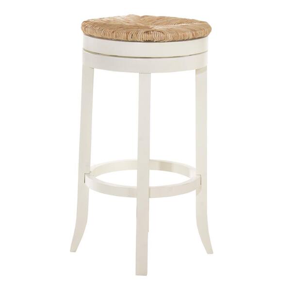 white bar stools with wicker seats