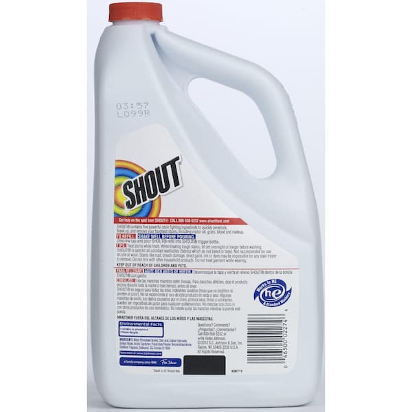 Shout Laundry Stain Remover Refill, Triple-Acting, 60 fl oz 2-pack Combo
