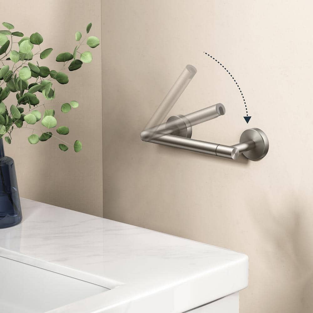 Brushed Nickel Stainless Steel Wall Mounted Toilet Paper Holder