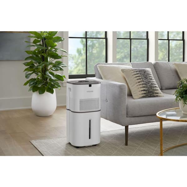 6 Gal. Evaporative Humidifier for Whole House in White