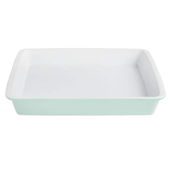 MARTHA STEWART 3.25 qt. Stoneware Baker in Mint