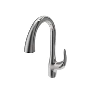 Pagano 2.0 Single Handle Pull Down Sprayer Kitchen Faucet in Stainless Steel
