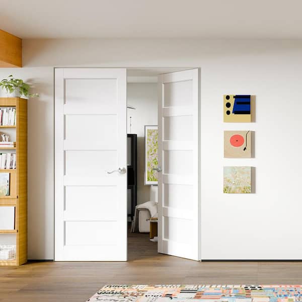 TENONER 30 in. x 80 in. MDF, Composite, Pre-assembled, Primed