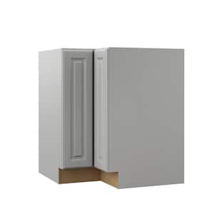 Designer Series Elgin Assembled 30x34.5x20.25 in. EZ Reach Corner Base Kitchen Cabinet in Heron Gray