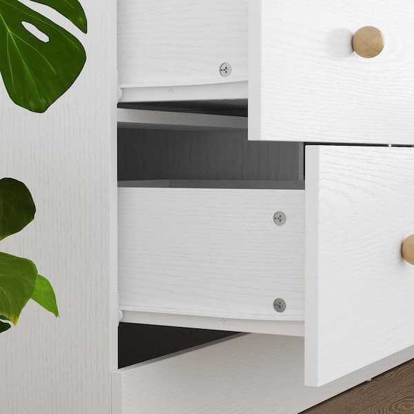 FUFU&GAGA White 9 Drawers 47.2 in. W Wooden Chest of Drawers