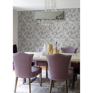 Silver Greer Peel and Stick Wallpaper