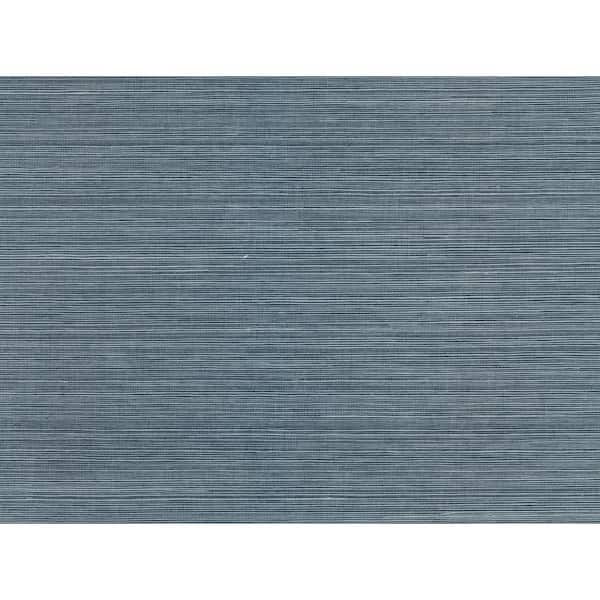 Lamphu Blue Grasscloth Non-Pasted Wallpaper Roll (Covers 72 Sq. Ft.)