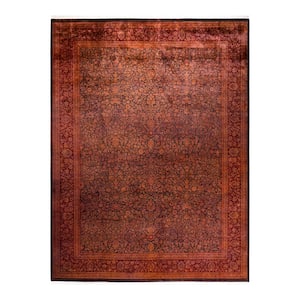 Orange 9 ft. 3 in. x 12 ft. 3 in. Fine Vibrance One-of-a-Kind Hand-Knotted Area Rug