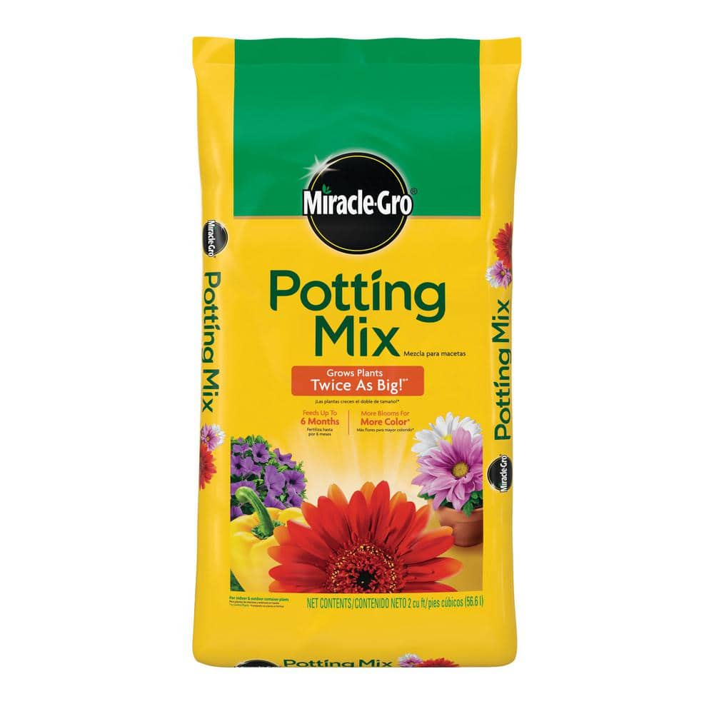 Miracle-Gro Potting Mix  2 cu. ft.  Feeds Plants up to 6 Months