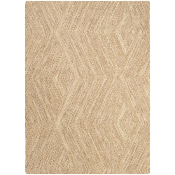 Graceful Taupe 5 ft. x 7 ft. Geometric Contemporary Area Rug
