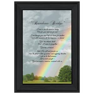 "Rainbow Bridge" by Trendy Decor 4U Framed Print 15 in. x 11 in. Ready to Hang Black Frame