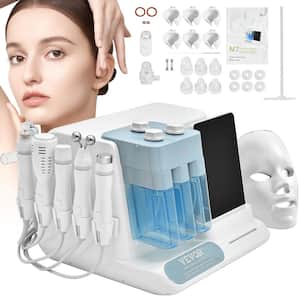8 in. 1 Hydrogen Oxygen Facial Machine, Hydro Facial Cleansing Machine with 8 in. LCD Screen, Microcurrent Probe for Spa
