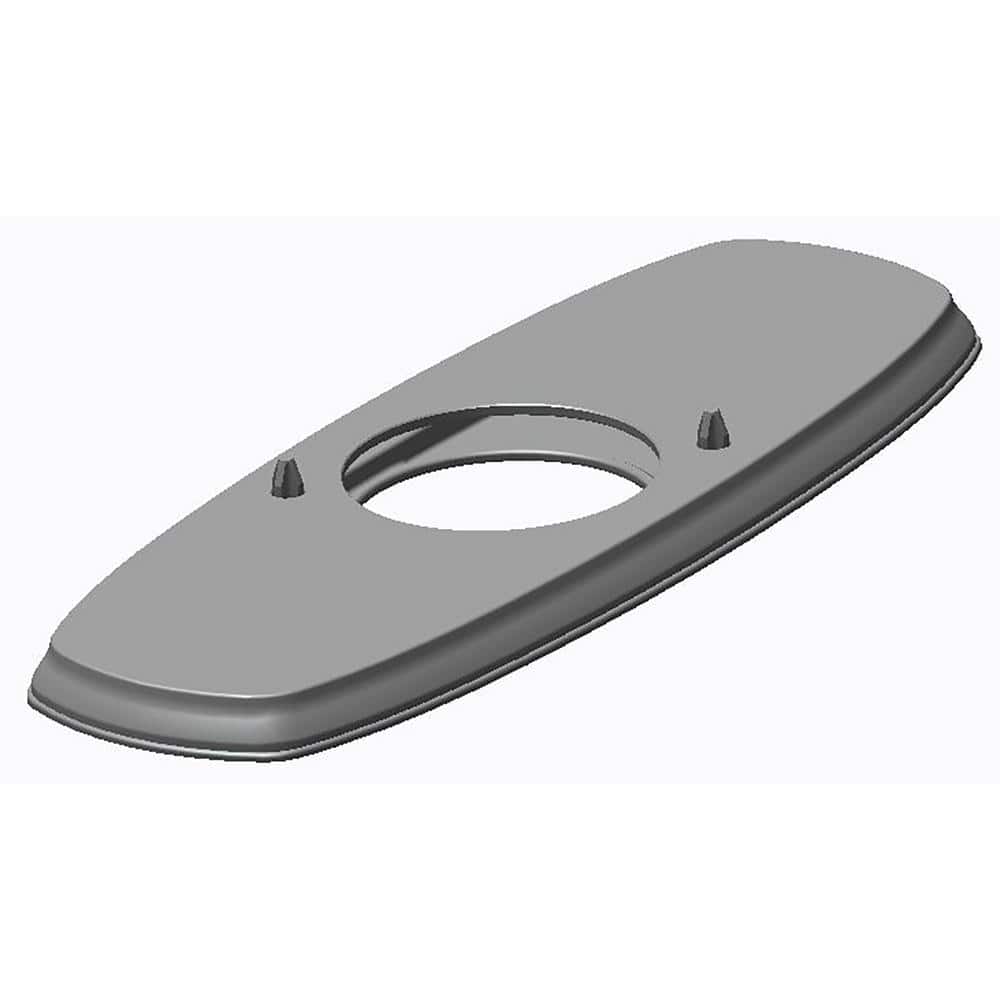 Edgemere 3 in. Metal Escutcheon Plate in Chrome
