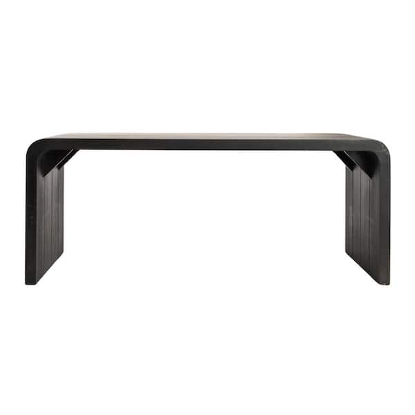 Storied Home 45 in. Black Rectangle Mango Wood Waterfall