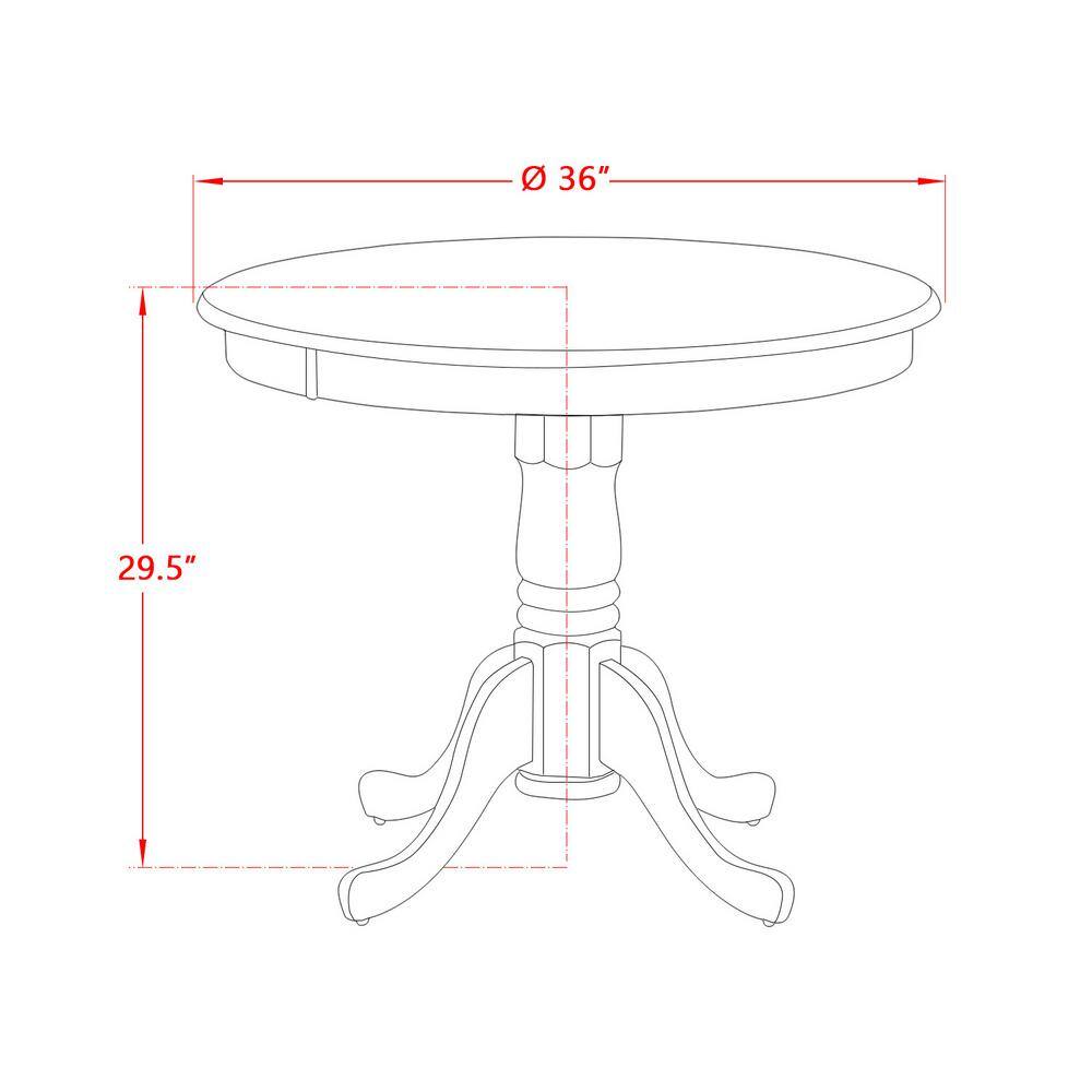 Linen White Round Dining Table Set with Beige Upholstered Chairs