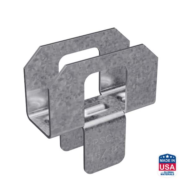 Simpson Strong-Tie PSCL 15/32 in. 20-Gauge Galvanized Panel Sheathing Clip (50-Qty)