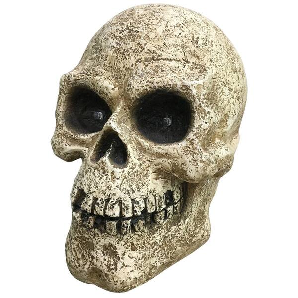 Home Accents Holiday 13.5 in. H Halloween LED Screaming Skull