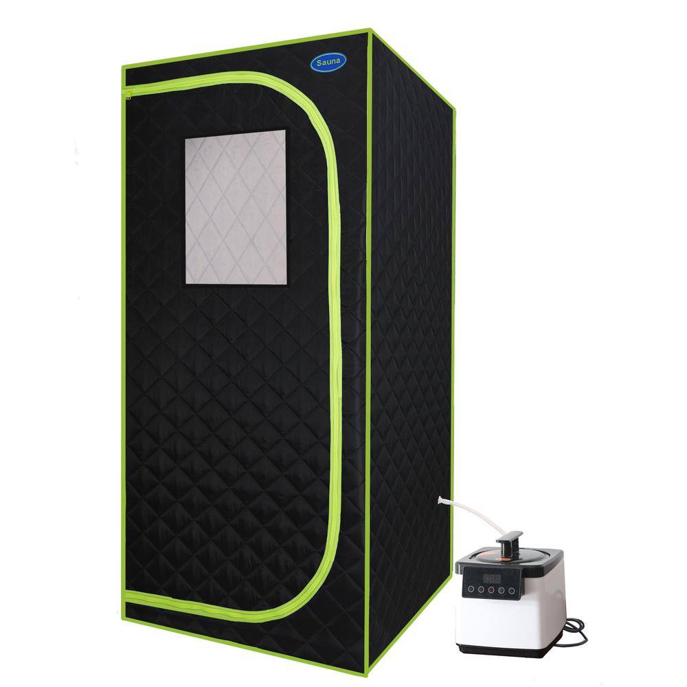 1-Person Steam Plus Full-body Sauna Tent for Spa Detox Stainless Steel Pipe