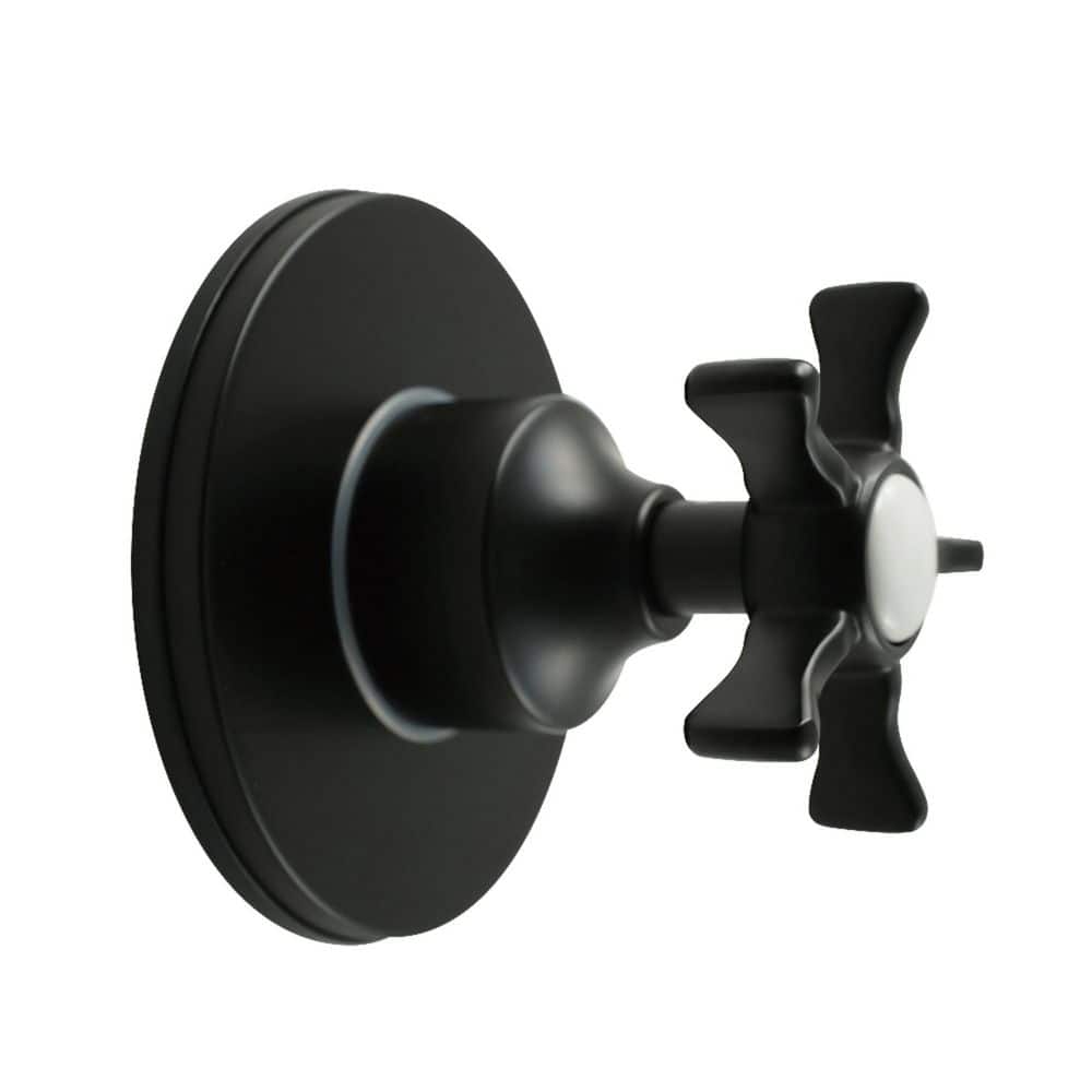 Hamilton 1/2 in. Single-Handle 1-Hole Wall Mount 3-Way Diverter Valve with Trim Kit in Matte Black price history on PriceWatchPro