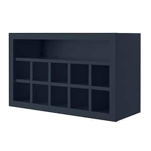 Avondale 30 in. W x 12 in. D x 18 in. H Ready to Assemble Plywood Shaker Specialty Wall Kitchen Cabinet in Ink Blue