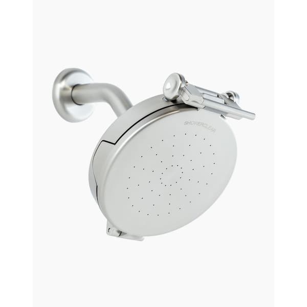 Unbranded 1-Spray Pattern with 1.8/2.5 GPM 5.5 in. Wall Mount Fixed Shower Head in Brushed Nickel