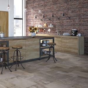 Metro Brown 12 in. x 24 in. Rectified Matte Glazed Porcelain Floor and Wall Tile (11.62 sq. ft. / Case)