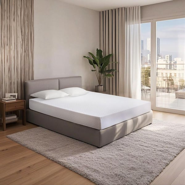 King Medium Gel Memory Foam Mattress 12 in. Bed-in-a-Box Mattresses, Cooling and Skin-friendly