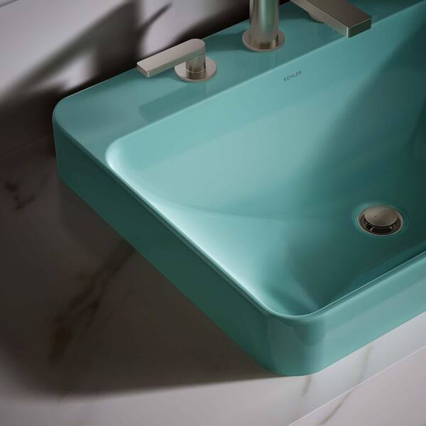 KOHLER Vox 23 x 18.125 Vessel Bathroom Sink in Green Vitreous