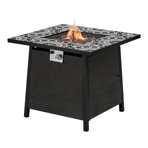 Bond Lara 20 in. x 7 in. x 8.1 in. Rectangle Table Top Fire Bowl