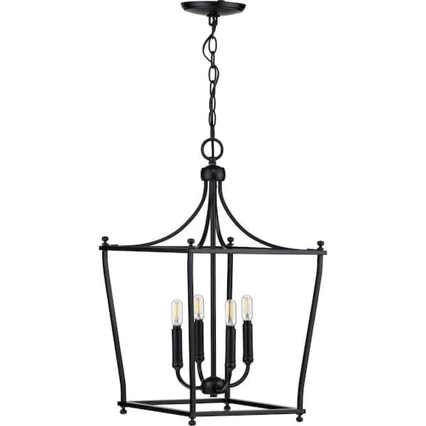 Parkhurst 4-Light Black Foyer Pendant