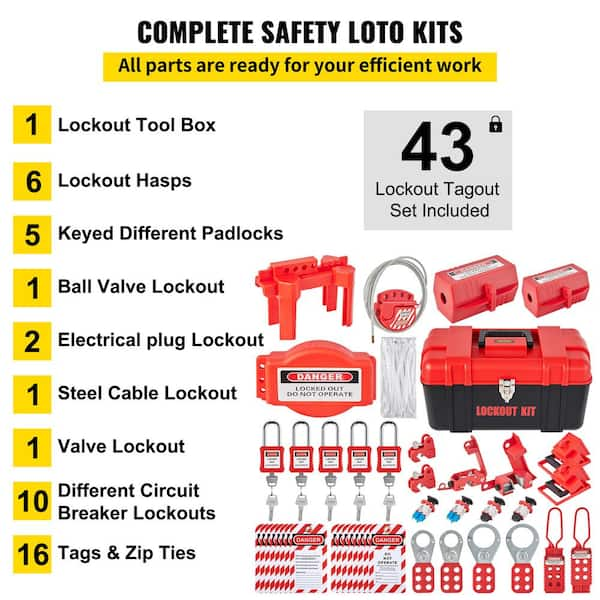 Lockout Tagout Station Breaker Loto Kit Loto Hasps,Loto Tags