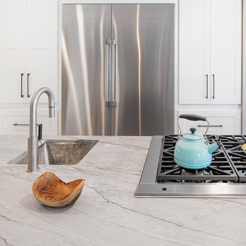 17" Hammered Nickel-Plated Copper Square Bar Sink