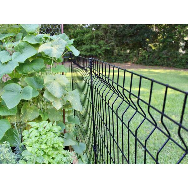 Multi Purpose No Dig Black Fence Panel, No Dig Fencing Wire Garden Fence