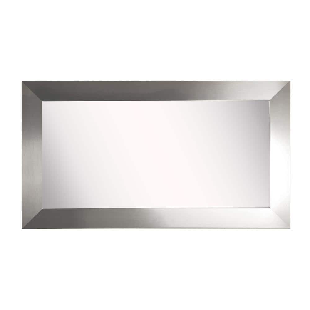 Oversized Rectangle Silver Modern Mirror (64 in. H x 35 in. W)