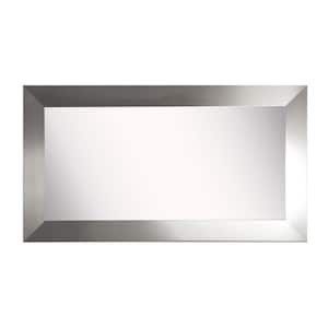 Oversized Rectangle Silver Modern Mirror (78 in. H x 39 in. W)