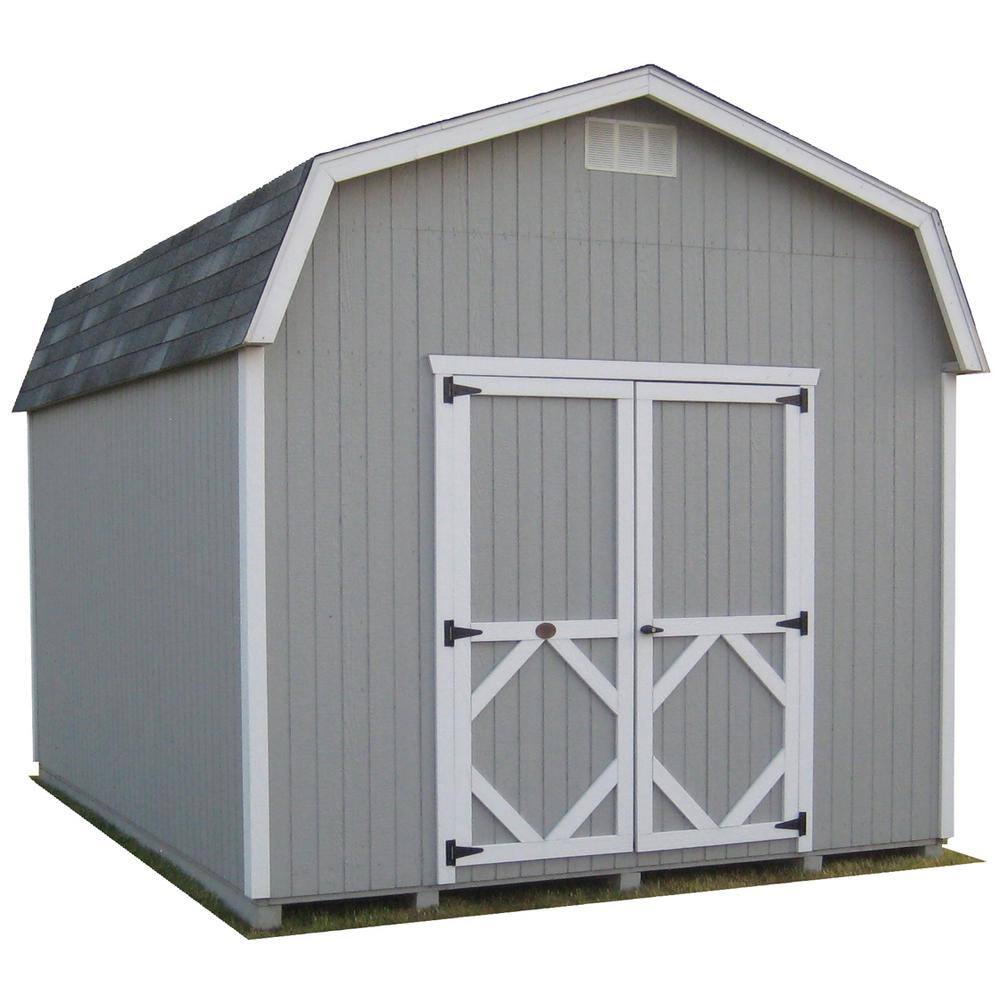 Little Cottage Co. Classic Gambrel 8 ft. x 12 ft. Wood Storage Building