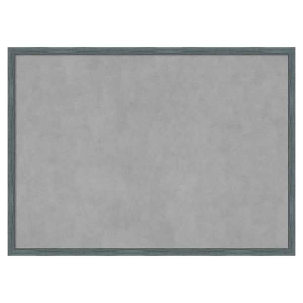 Amanti Art Dixie Blue Grey Rustic Narrow 29 in. x 21 in. Magnetic Board, Memo Board