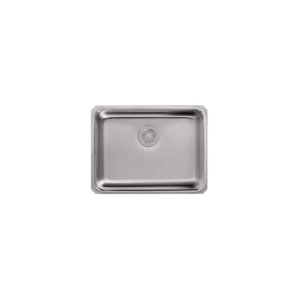 KOHLER Undertone Undermount Stainless Steel 23 in. Single Bowl Kitchen Sink