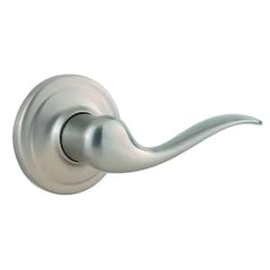 Tustin Satin Nickel Right-Handed Half-Dummy Door Lever with Microban Antimicrobial Technology