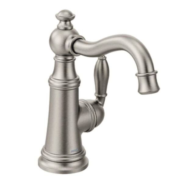 MOEN Weymouth Single-Handle Bar Faucet in Spot Resist Stainless