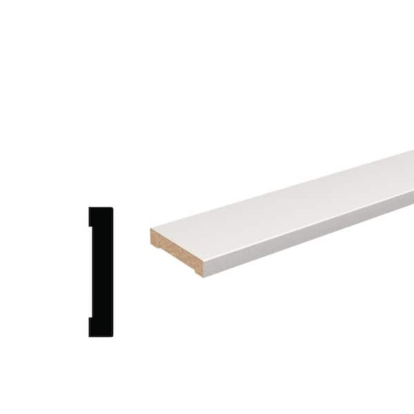 11/16 in. D x 3-1/2 in. W x 96 in. L Primed Pine Wood 1 x 4 S4S E2E Pack Moulding