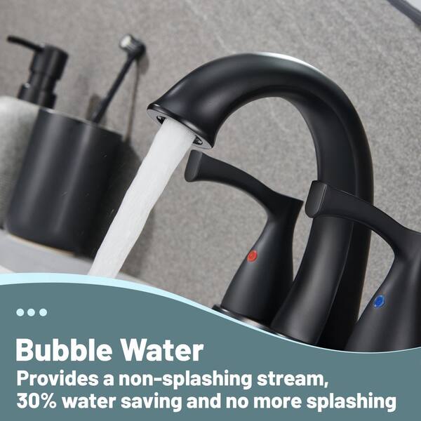 Boyel Living Deck Mounted Dual Handles Sink Faucet Bathroom