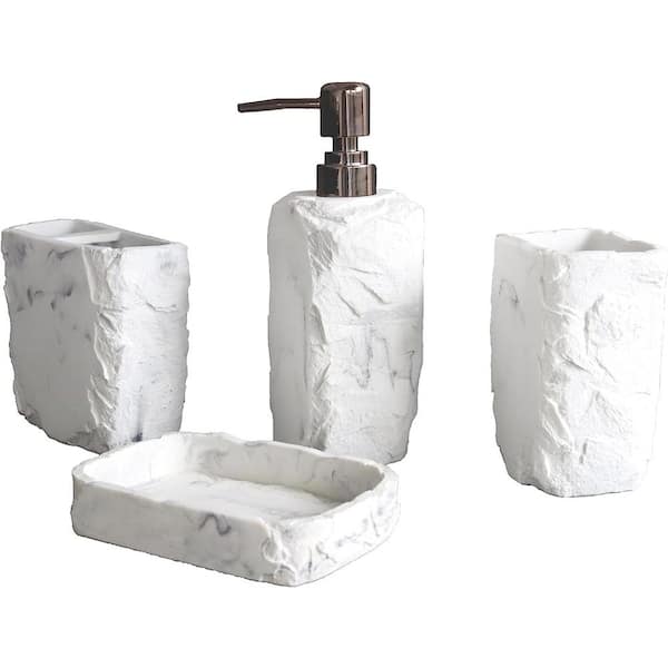 New Ceramic Bathroom Accessories Set for Home Decor Gift Item Set of 4 A26